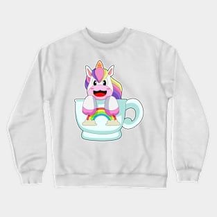 Unicorn Mug Rainbow Crewneck Sweatshirt